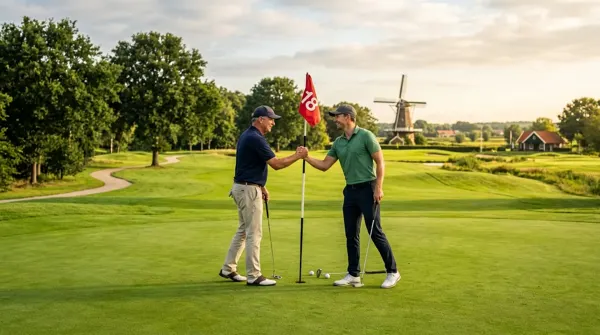 Illustration zu Golfregel 1: Die Grundlage: Spiel fair und respektvoll Golf